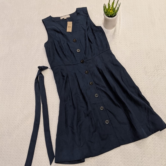 NWT Loft Button Down Dress - Picture 3 of 7
